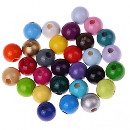 perles bois ronde 10mm