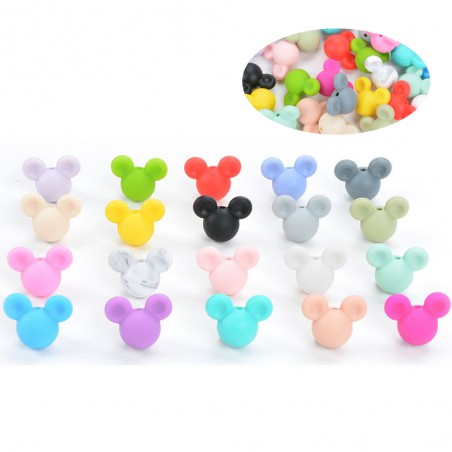 perles mickey silicone