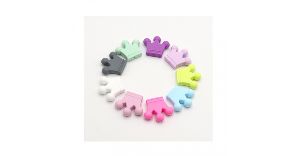 perles couronne silicone